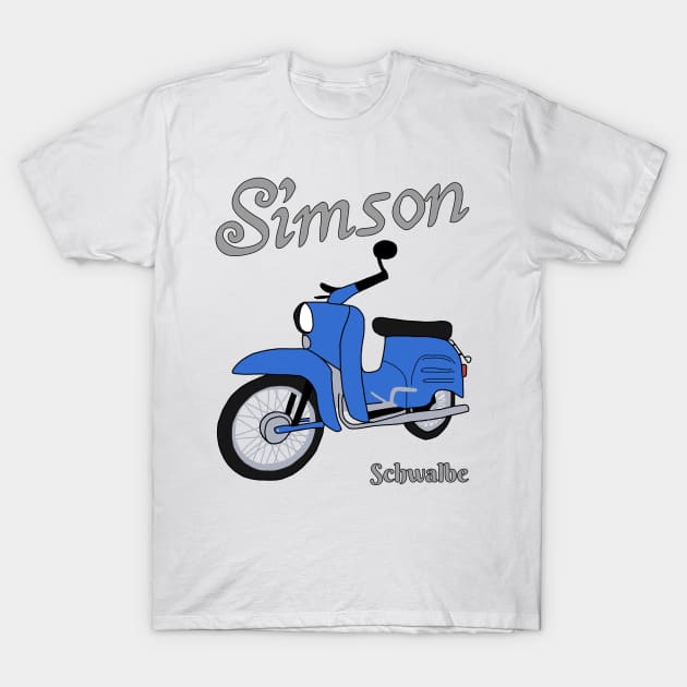 simson schwalbe T-Shirt by Ntdesignart